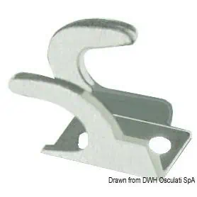 Fork for securing remote control sheaths.