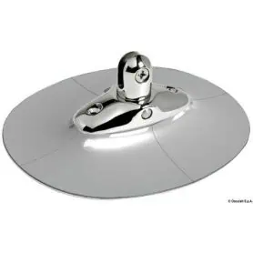 Basetta in acciaio inox per tendalini con supporto in EPDM per gommoni