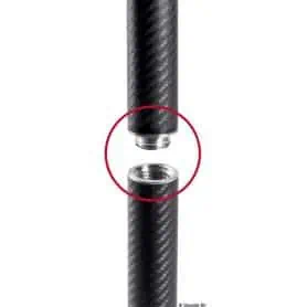 Disassemblable carbon pole for awning.