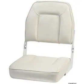Deluxe seat with foldable backrest