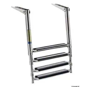 Big telescopic ladder for swim platform