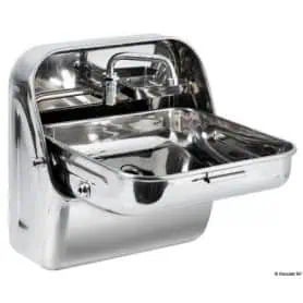 Lavello a parete tutto in acciaio inox