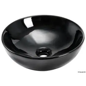 Lavello semisferico in ceramica per montaggio su piano