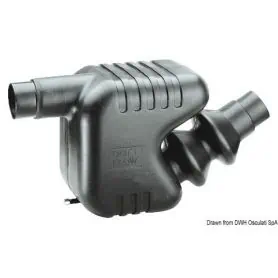 Water-cooled engine exhaust muffler