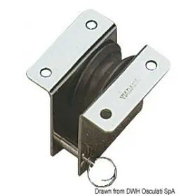 Recessed VIADANA blocks for wire ropes.