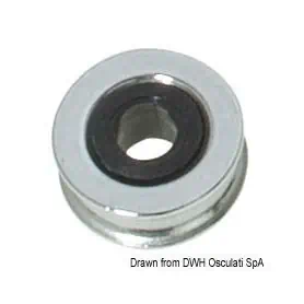 Stainless steel pulleys.