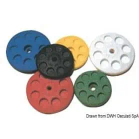 Trapezoidal disk handle.