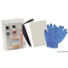 Specific ADAMPRENE inflatable boat repair kit.