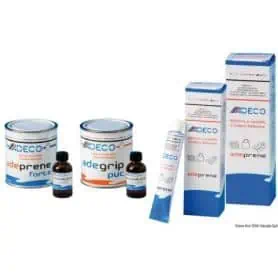 Adhesive for fabrics Adeprene in neoprene and PVC.