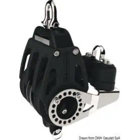 LEWMAR Control sheaves of 60 mm.