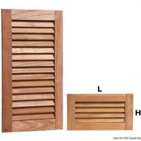 ARC louvered ventilation grilles - 18 mm thickness.