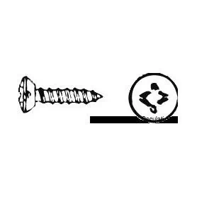 Self-tapping screws with countersunk head and cross-cut tip UNI 6956 DIN 7983.