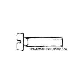 Fully threaded cylindrical head screws, slotted drive, UNI 6107 DIN 84.