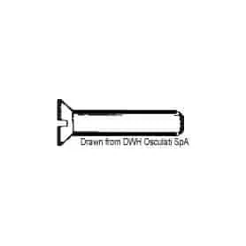 Countersunk flat head screws with slotted drive, UNI 6109 DIN 963.
