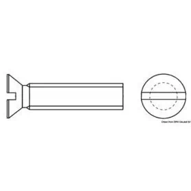 Flat countersunk head cross recessed screws, UNI 6109 DIN 965.