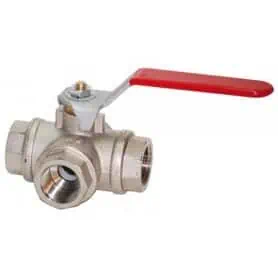 VALVOLA SFERA 3 VIE"L" FFF OTT. PN32 DA 1/2"