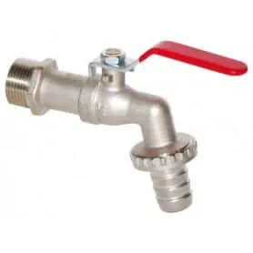 RUBINETTO SFERA P-GOMMA OTTONE 1-2"