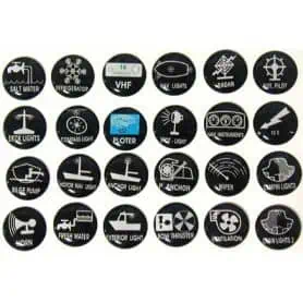 SET 24 ETICHETTE ADESIVE PER PANN. CONTROLLO