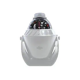 BUSSOLA CON ILLUMINAZIONE LED  102X94 X137 MM  BIANCO