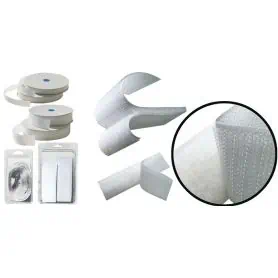 CHIUSURA A STRAPPO ADESIVA TIPO UNC.BIANC.20mm al MT