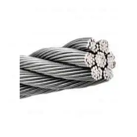 Braided stainless steel cable 133 STRANDS 8 MM
