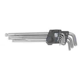 BRUG series keys. Long satin spherical T. Qty.9.