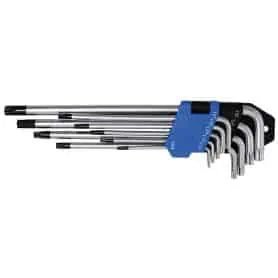 SERIE CHIAVI TORX C-FORO LUNGHE PZ.9