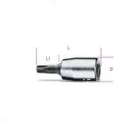 CHIAVI A BUSSOLA PROFILO TORX DA 1/4" - 30 mm.