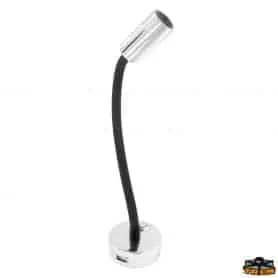 Faretto a LED BIANCO snodato C-USB 3000K