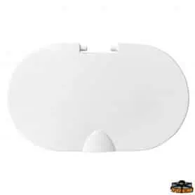 Contenitore portadoccia ovale nero 150x75mm in ASA
