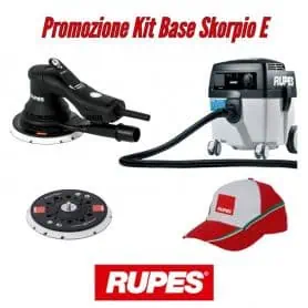 Rupes KIT Skorpio Base - Levigatrice RX256 + Aspiratore S130L + Platorello