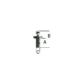 Vite maschio Tenax ottone cromato M5 x mm.10
