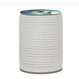 WHITE POLYESTER BRAID mm. 4