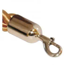 CAPICORDA CON MOSCHETTONE OTT.CROMATO PER CORDA D.30
