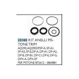 SG KIT ANELLI PISTONE TRIM VOLVO RIF.ORIG.872612/3860881