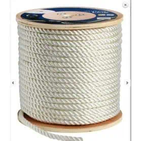 T6 Square 6-timber rope white diam.14