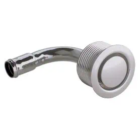 Sfiato curvo a scomparsa ottone crom. F35 14 x  16