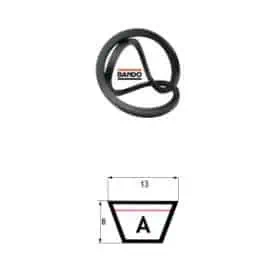 43’ A-section V-belt
