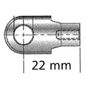 Uflex KSS02 Stainless Steel Gas Spring Eyelet End Fitting