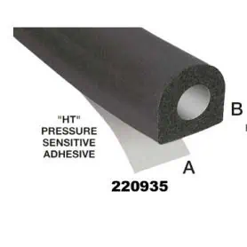 Adhesive EPDM rubber gasket mm.12 x 12
