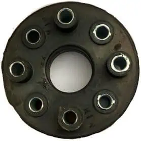 RUBBER JOINT VULCANIZED WITH 8 HOLES AND METAL BUSHINGS.