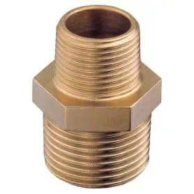 NIPLES DOPPIO RID. FIL- OTTONE  3" X 2"1/2
