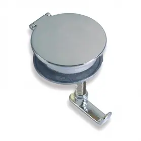 Alzapagliolo senza chiave ottone cromato mm.84