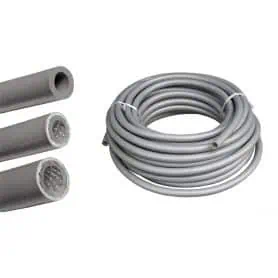 Tubo carburante rinforzato grigio d.9 mm