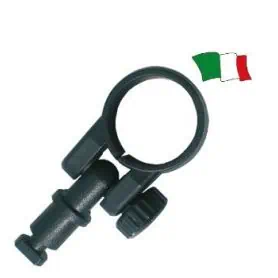 Plastic stud d.35 black