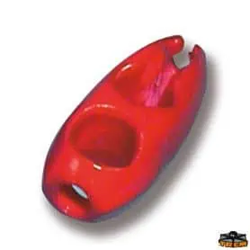 Terminale autobloccante rosso Mod.Olive per corda d.8mm