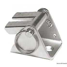 Chain Stopper Delux safety device made of stamped sheet metal and castings.