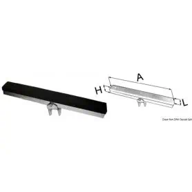 Reinforced rubber saddle