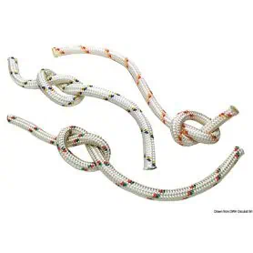 Double low-stretch polyester high-tenacity braid