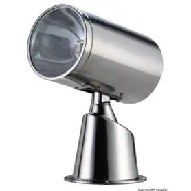 Faro elettrico Classic in acciaio inox completo di comando joystick da plancia